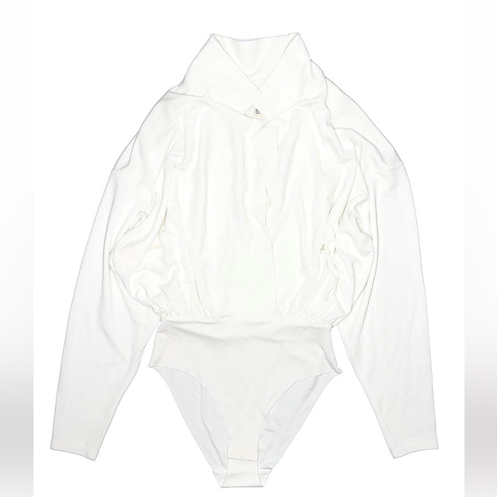 H&M White Long Sleeve Bodysuit